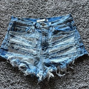 KanCan denim shorts. Size 27. Used. Good condition.